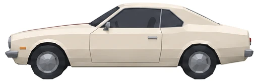 Classic Muscle visto de lado, na cor creme